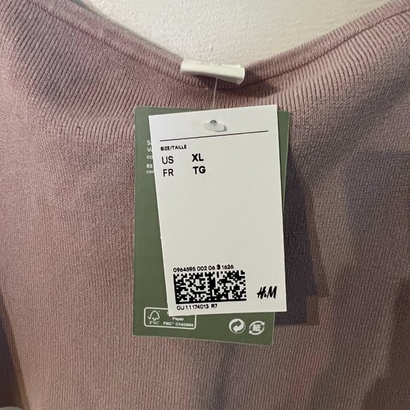 NWT Light Purple Knit H&M Cropped Tank - Picture 5 of 6